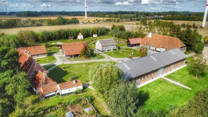 Drone-beeld van Huysmanhoeve