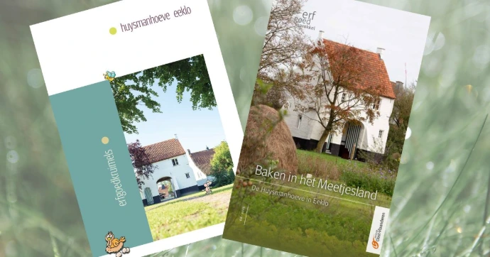 Omslag brochures van erfgoedkruimel en -sprokkel