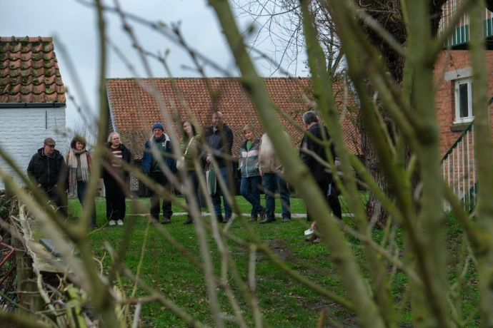 rondleiding op de Huysmanhoeve, foto Monique Depestel