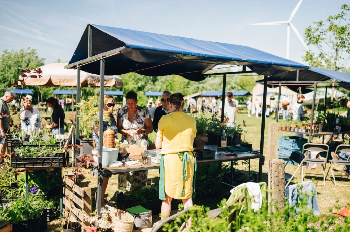 Plantenmarktkraampje